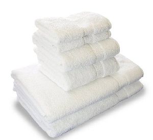 Pack of 6 Snowy White Cotton Towels