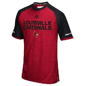 NCAA Louisville Cardinals Men's Sideline Performance Short Sleeve Crew Top X-Large Power Red