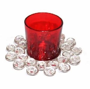 Round Crystal Candle Holder