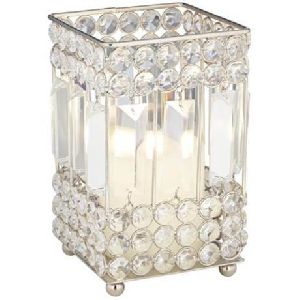 Square Crystal Candle Holder