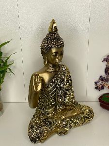 metal buddha statue