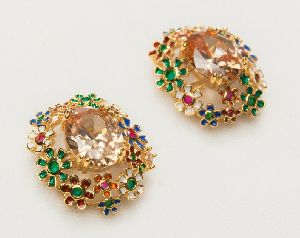Exquiste Floral Design CZ Earring