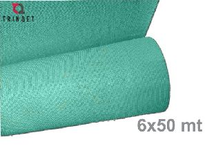 Greenhouse and Agriculture shade net 75%(6 gauge) UV stabilization-green color-6x50 mt