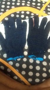 Blue Cotton Nitrile Gloves
