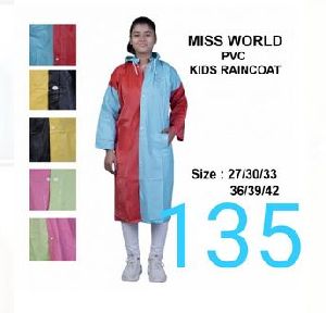 Miss World Girls PVC Raincoat