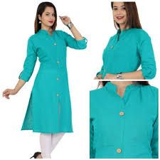 cotton plain kurti