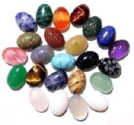 Oval Mix Agate Stones