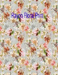 Rayon floral print