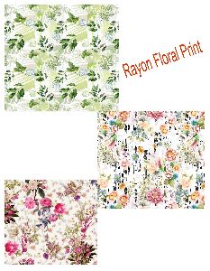 Rayon Floral Print  Wirth 60&quot;