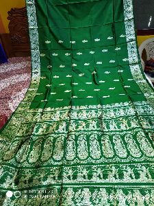 Baluchari Without Meenakari Work Silk Saree