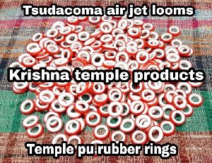 Air jet looms temple pu rubber rings
