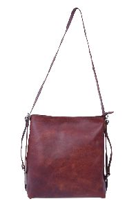 Leather Convertible Two in One Satchel Bag