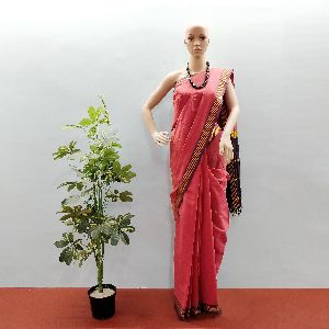 GiTAGGED Udupi Punch Pink with Butta Pure Cotton Saree