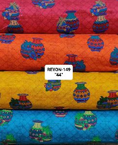 Printed Rayon Fabric Wirth 44