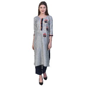 Embroidered Kurta Palazzo Set