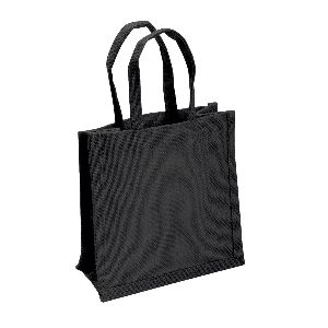 BLACK DYED JUCO BAG