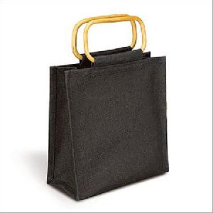 BLACK JUCO BAG WITH CANE HANDLE