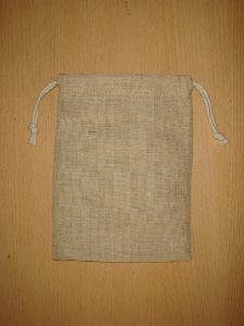 NATURAL JUTE POUCH BAG WITH DRAWSTRING