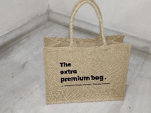 PRINTED NATURAL JUTE BAG