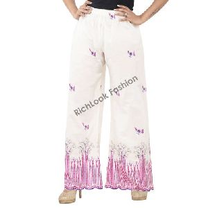 Embroidery Palazzo Pant for Ladies