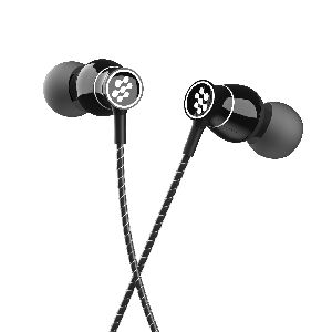 Florid Bassmachine 009 Wired In-Ear Earphones With High Quality Extra Bass And Mic (Black)