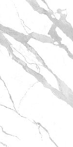 Bianco Statuario Venato High Gloss Vitrified Slab Tiles