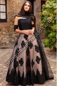 Net Lehenga Dress Material