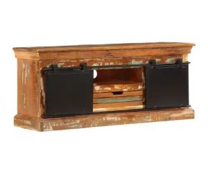 43.3x11.8x17.7 Inch Solid Reclaimed Wood T.V Stand