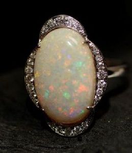 6.85 Carat Opal Ring