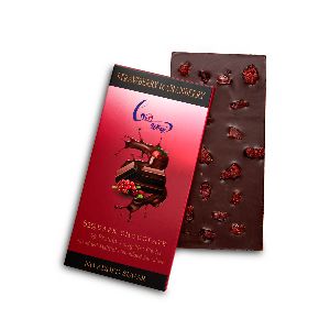 62% Strawberry &amp;amp; Cranberry Dark Chocolate - Sugar Free