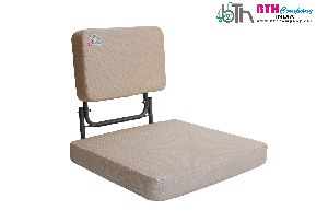 BTH Company Vipassana and Meditation Floor Chair with Cushion Back Support | Folding Floor Meditatio