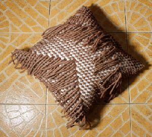 Cotton and Wool Square Pillow
