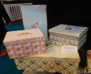 Set of 4  Rectangle Boxes