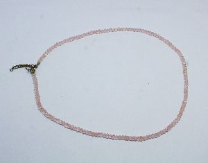 rose Quartz beaded necklace