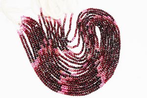 Ruby Micro Faceted Beads 