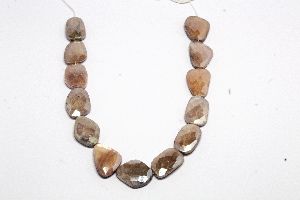Silver coated  moonstone