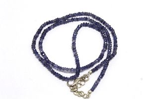 water Sapphire iolite necklace