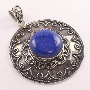 925 Sterling Silver Lapis Lazuli Pendant