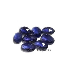 Iolite Rose Cut Oval Gemstones