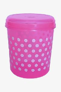 Polka Dot Printed Plastic Container