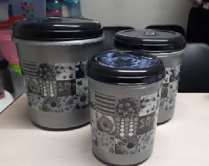 Printed Round Plastic Container
