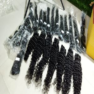 Raw Curly Human Hair Extension