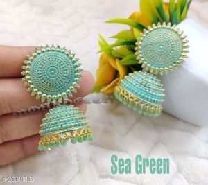 JHUMKAS ( SEA GREEN)