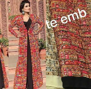 Long Embroidered Jacket Fabric
