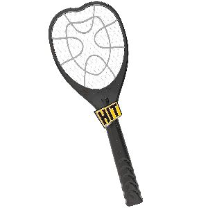 HIT Anti Mosquito Racquet - Rechargeable Insect Killer Bat with LED Light (6 Months Warranty), White
