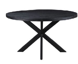 Mango Wood Black Dining Table