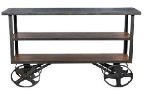 Wooden Iron Trolley