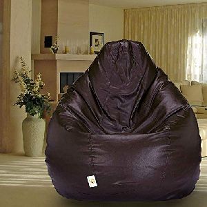 Brown Beans Filled Elite Bean Bag with Footstool