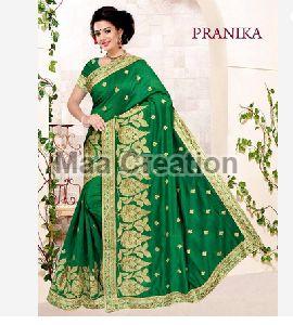 Pranika Silk Embroidered Saree