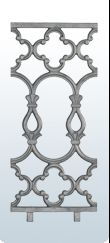 20 X 9 Inch Continuity Railing Decorative CI Casting